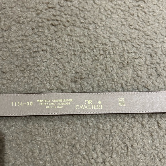 Cavalieri Brown Leather Belt - Picture 4 of 8